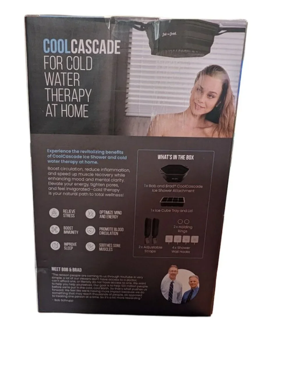 Bob and Brad Ice Bath Tub Cold Shower Chiller Combo Black IS-01